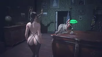 Abspielen Claire Redfield Nylonstrumpfhose